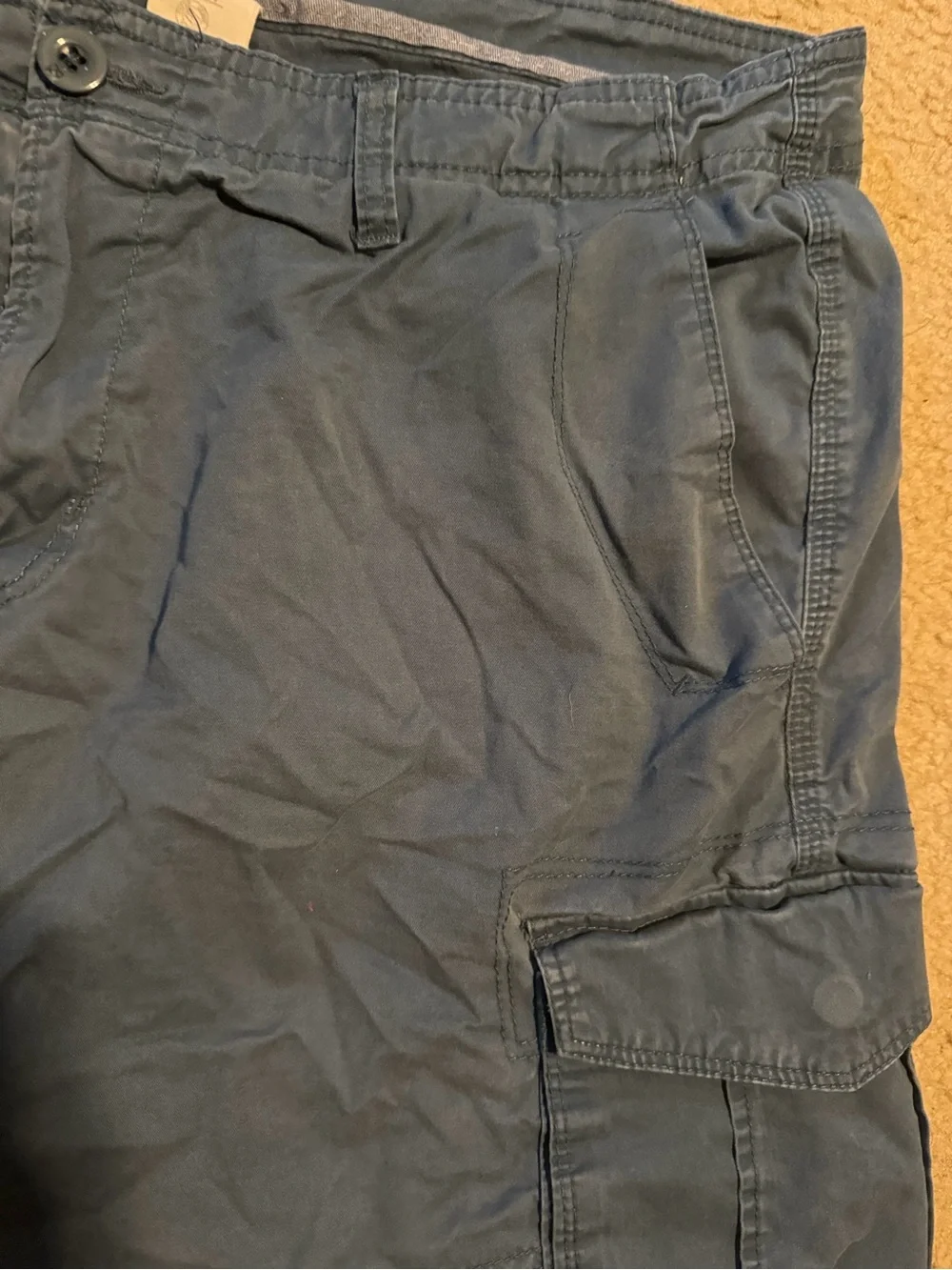 Paper Denim & Cloth Men's Cargo Shorts in Blue